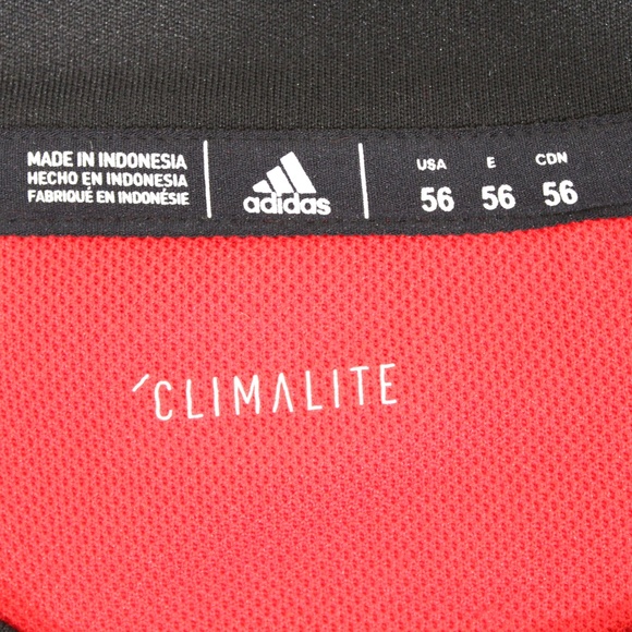 NWT Calgary Flames Adidas Authentic Red Climalite Jersey 56 - Picture 3 of 3